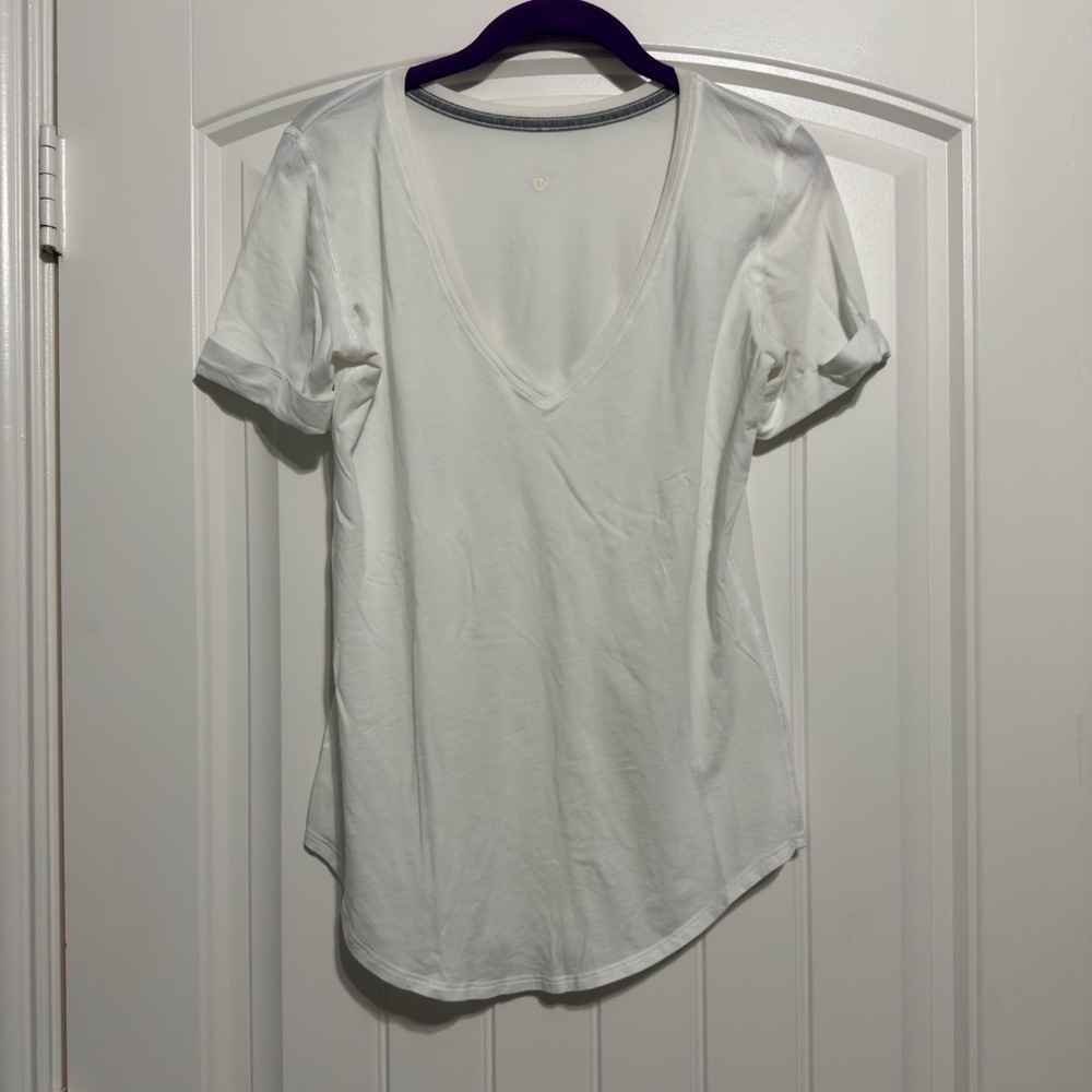 Lululemon Love Tee II (V-Neck) in White